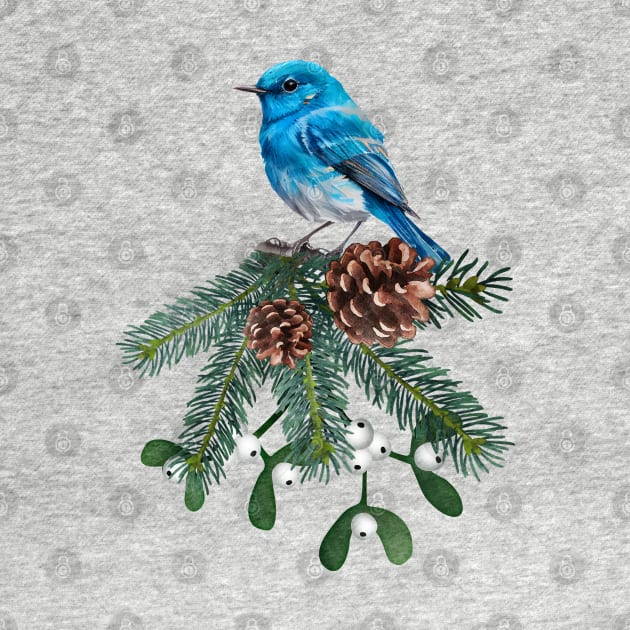 Mountain Bluebird Wild Birds Bird Lovers Birders by Pine Hill Goods